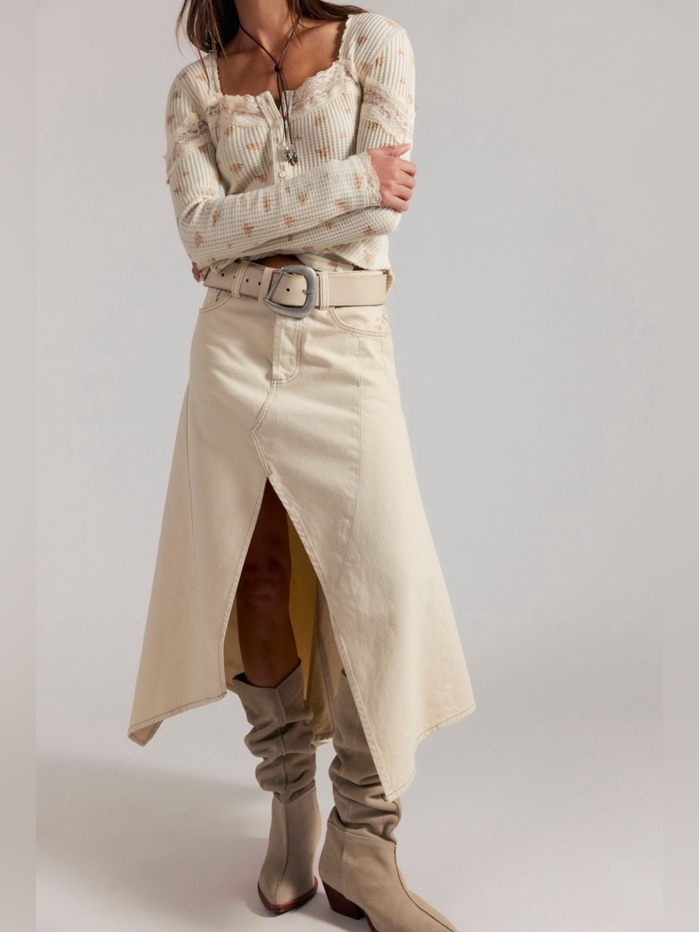 Free People We The Free Asymmetrical Maxi Skirt